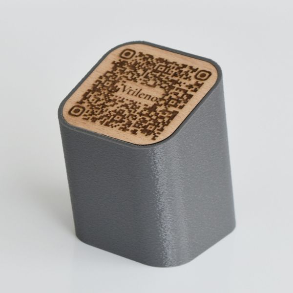 Табличка з QR-кодом, Instagram-візитка, Меню, Відгуки | Сіра OF-S-4H фото
